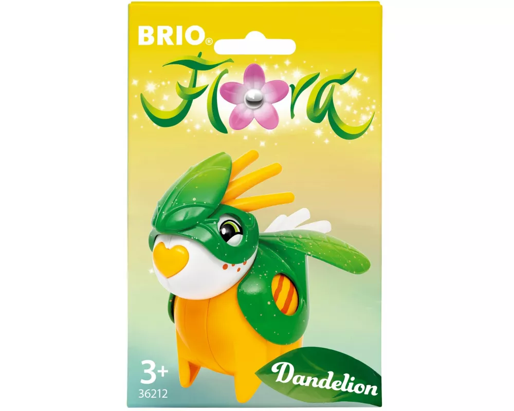 BRIO Flora - 36212 Dandelion im Blatt-Outfit | Spielzeug für endlosen fantasievollen Spielspaß für Mädchen und Jungen ab 3 Jahren - wunderschönes Gesc