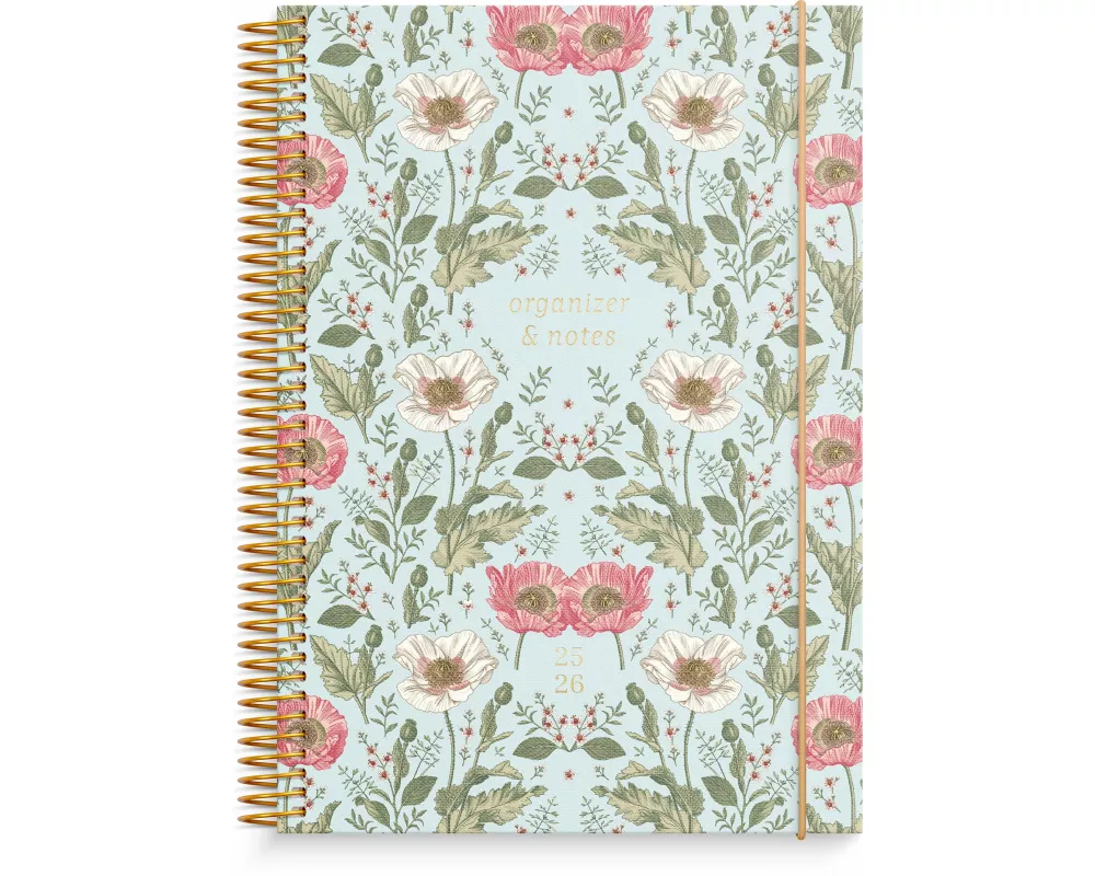 Burde Organizer & Notes Blumen A5 Schülerkalender 2025/2026