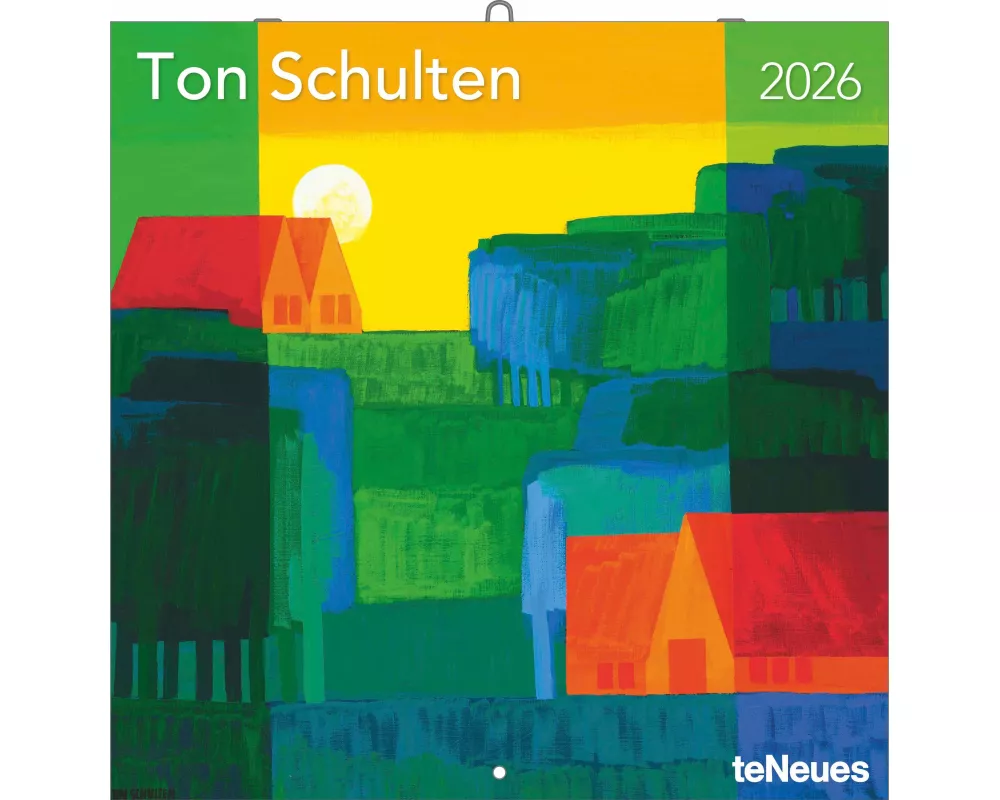 teNeues - Ton Schulten 2026 – Kunst-Wandkalender 30x30 cm (30x60 cm geöffnet) | Broschürenkalender mit Landschaftsmosaiken für Schulten-Fans & Kunstli