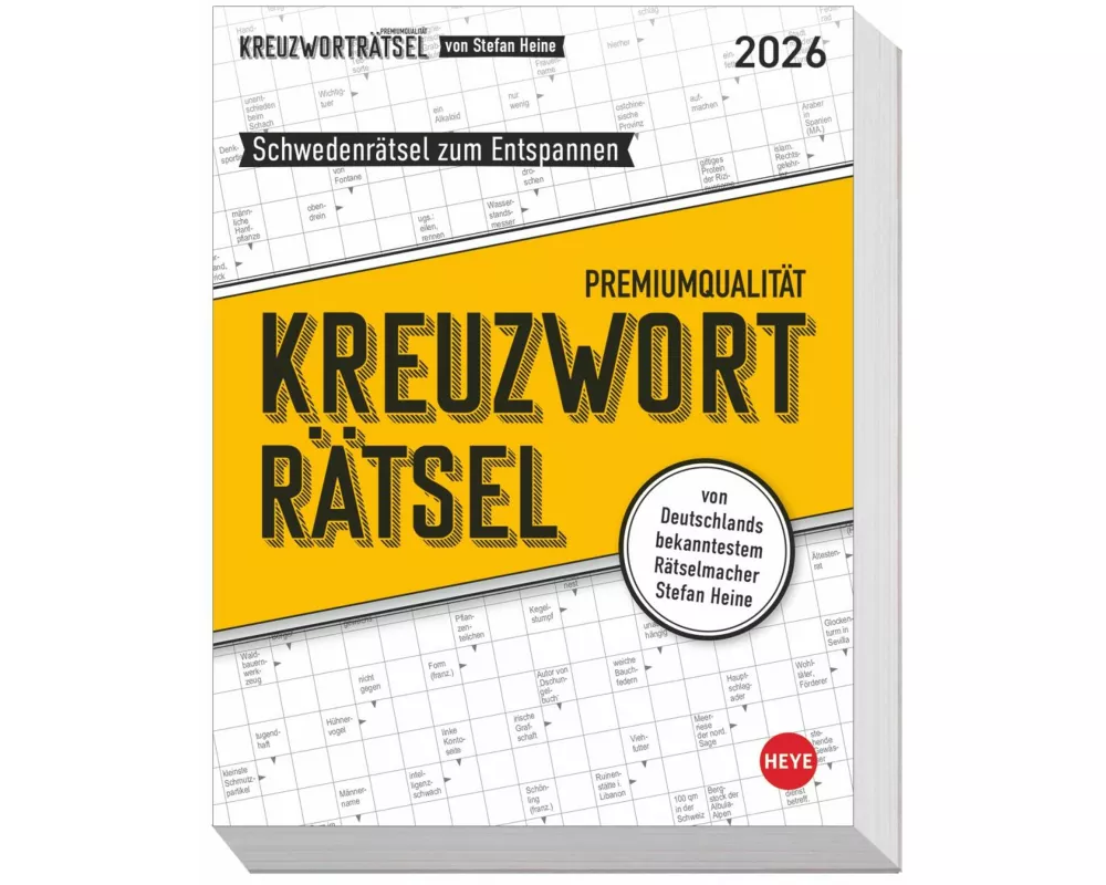 Stefan Heine Kreuzworträtsel Tagesabreißkalender 2026