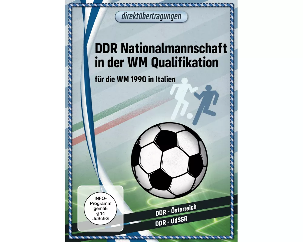 Direktübertragungen - DDR Nationalmannschaft in der WM-Qualifikation für die WM 1990 in Italien