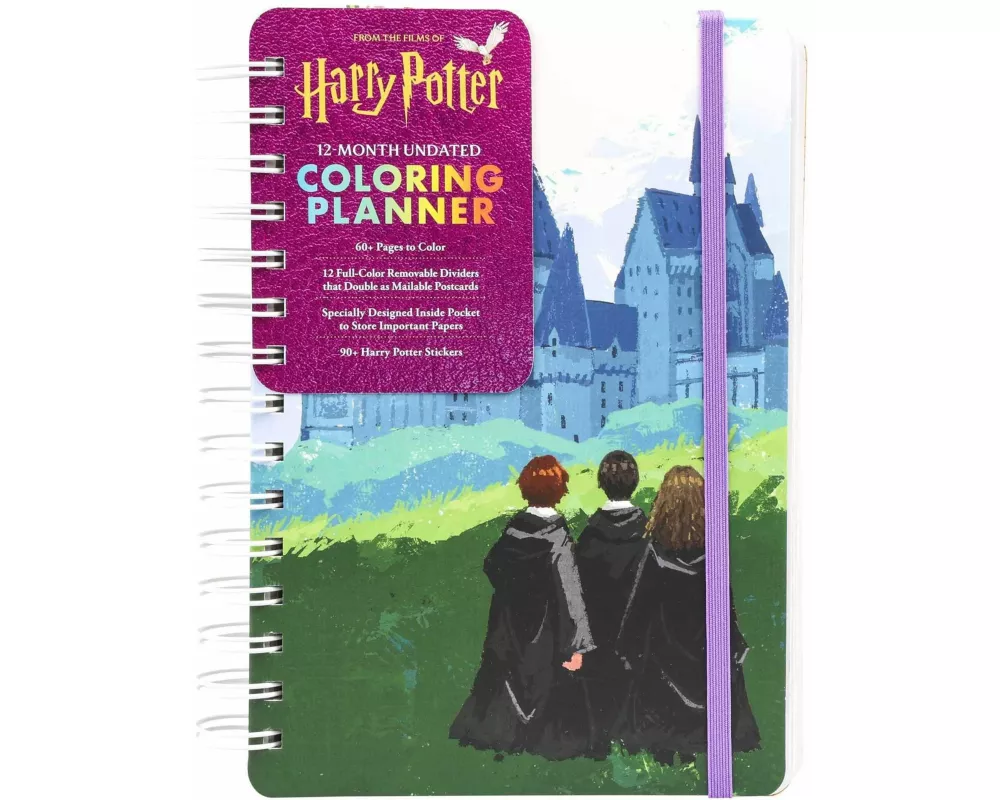 Harry Potter 12-Month Undated Coloring Planner