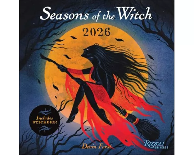 Seasons of the Witch 2026 Wall Calendar (Includes Stickers)