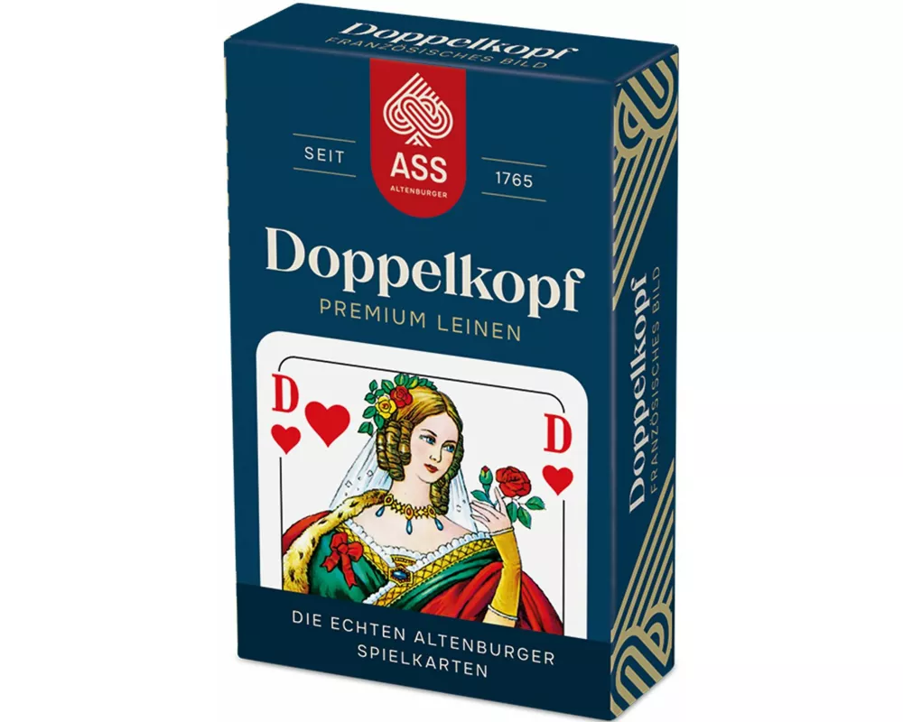 ASS Doppelkopf Leinen, französisches Bild in Faltschachtel (FSC zertifiziert)