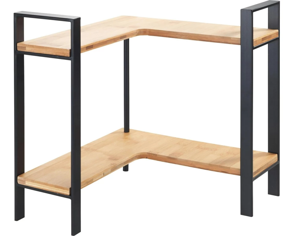 Wenko Küchenregal Lou 30 x 33 cm, Braun/Schwarz