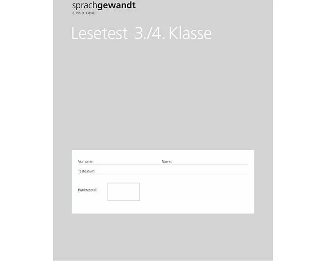 sprachgewandt 2. bis 9. Klasse / Lesetest 3./4. Klasse à 10 Stück