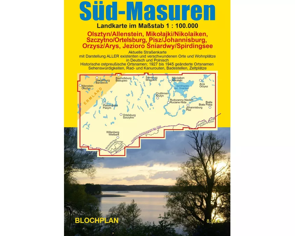 Landkarte Süd-Masuren