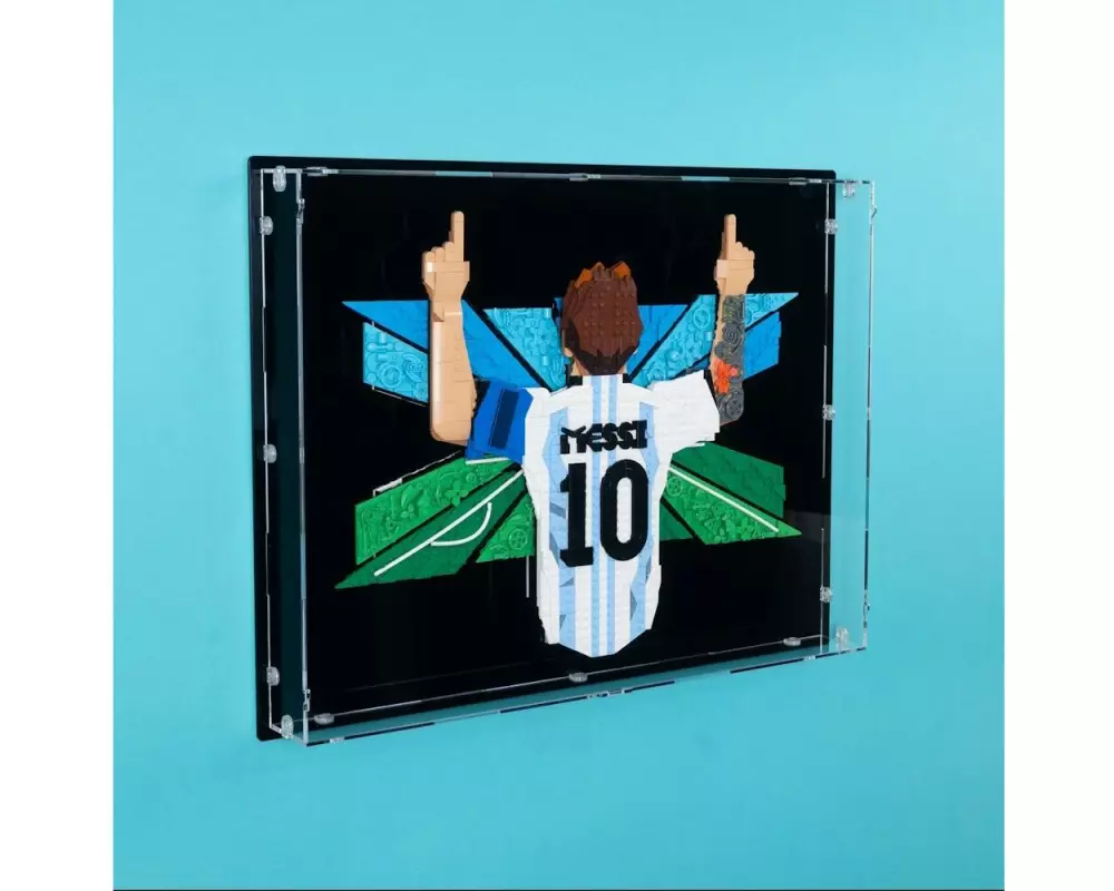 iDisplayit Acryl-Wand-Display für LEGO 43018 Lionel Messi