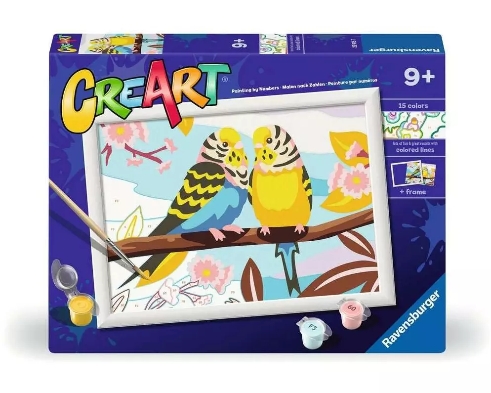 Ravensburger Malen nach Zahlen CreArt Lovely Budgies