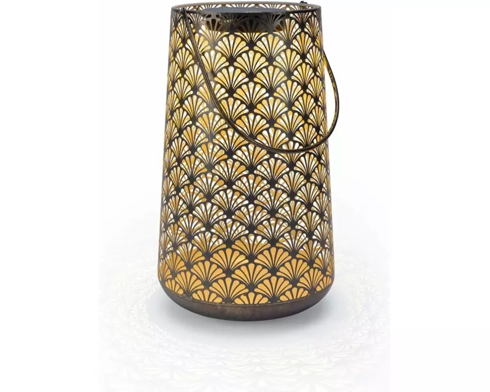 STT Laterne Solar Antic Santana, 46 cm, Anthrazit