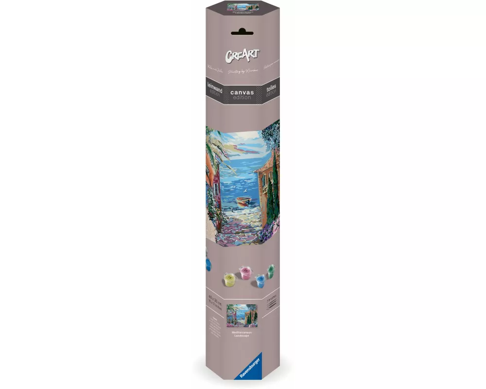 CreArt Canvas Leinwand - Mediterrane Landschaft