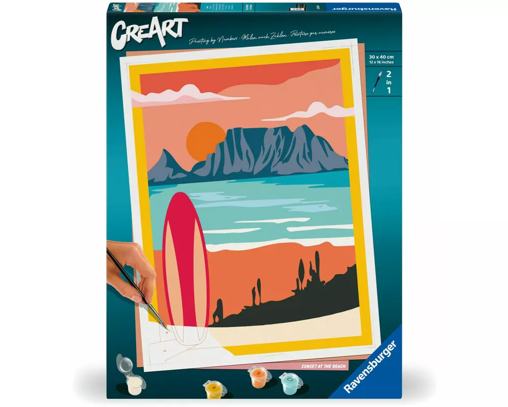 CreArt Adults Premium - Sonnenuntergang am Strand