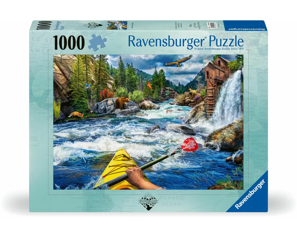 Erwachsenenpuzzle 1000 Teile - Wildwasser Rafting