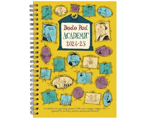 The Dodo Pad Academic A5 Diary 2024-2025 - Mid Year / Academic Year Week to View Diary