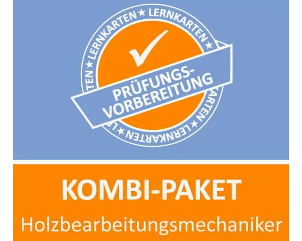 Kombi-Paket Holzbearbeitungsmechaniker Lernkarten