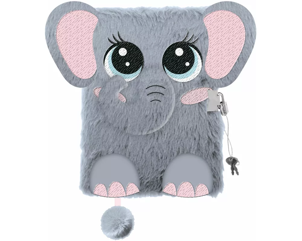 Tagebuch Plüsch Premium "Elephant", DIN A5