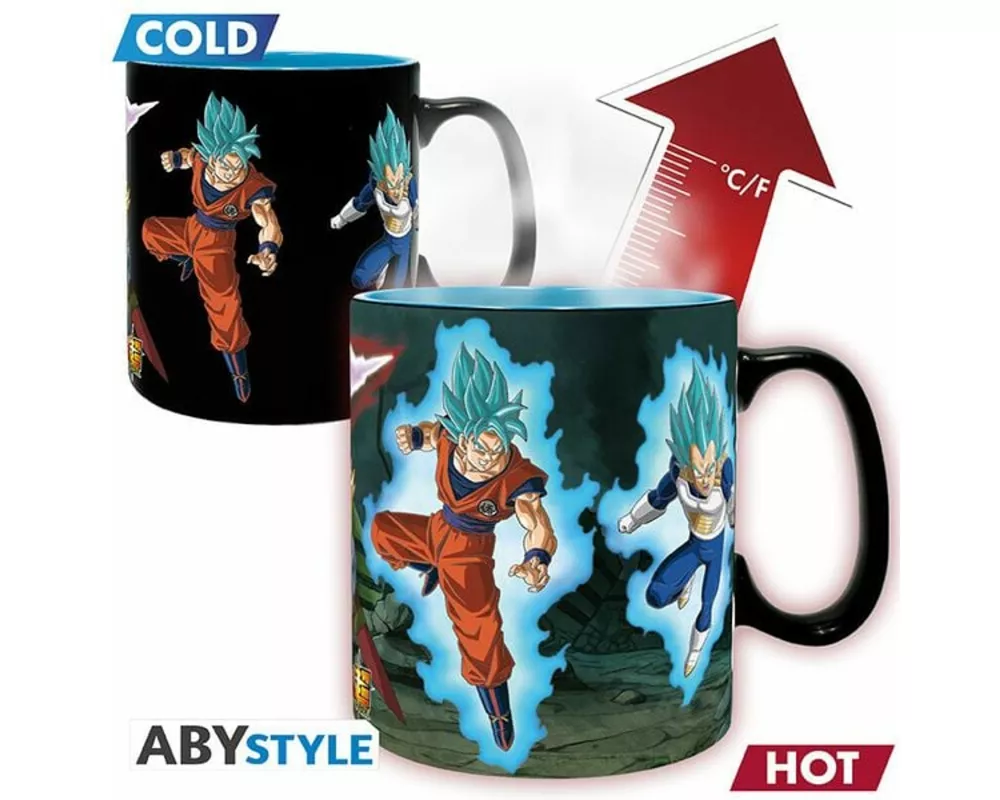 DRAGON BALL SUPER - Mug Heat Change - 460ml-SaiyansvsBlack-carboard