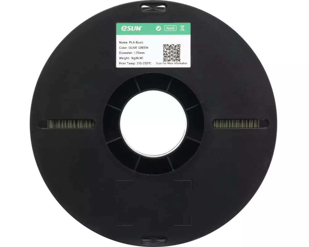 eSun Filament PLA Basic, Olivgrün 1.75 mm 1 kg