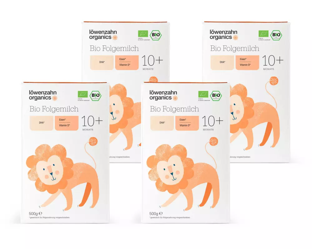löwenzahn organics Folgemilch Bio 10+ Mt. 4x 500 g