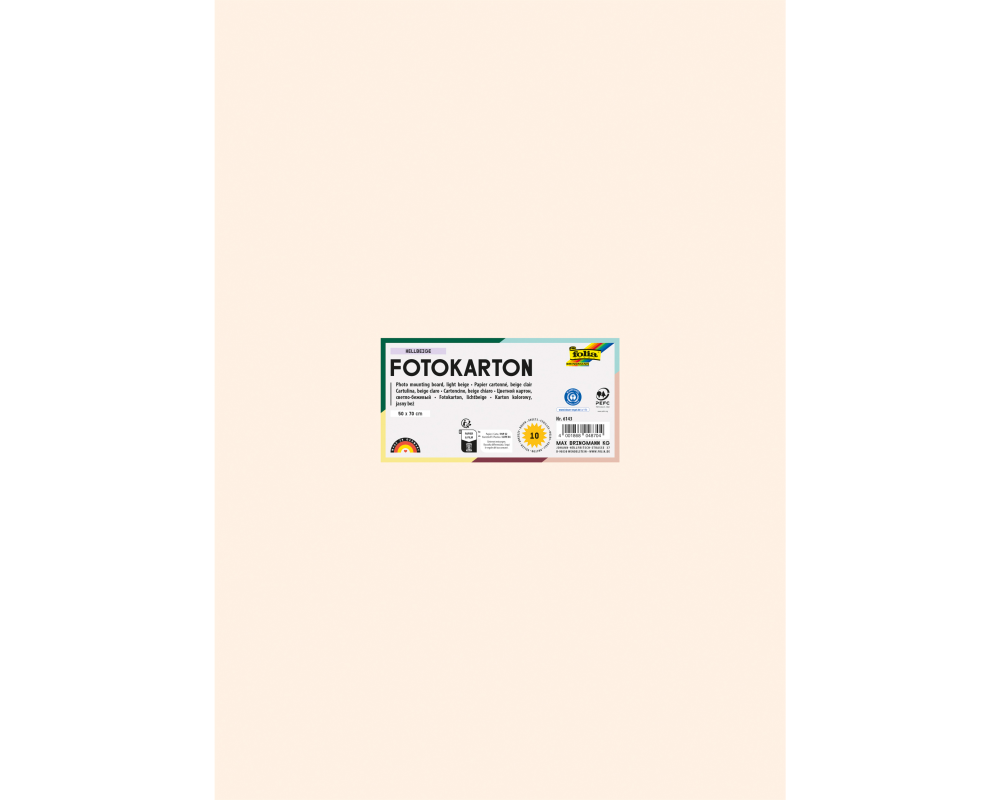FOLIA Fotokarton 50x70cm 6143 300g, hellbeige