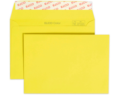 ELCO Couvert Color o/Fenster C6 18832.72 100g, gelb 250 Stück