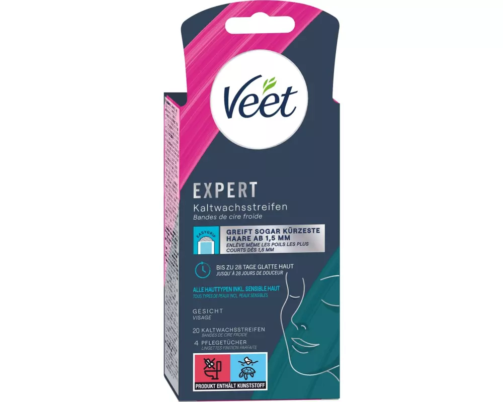 Veet Kaltwachsstreifen Gesicht Expert 20 Stück