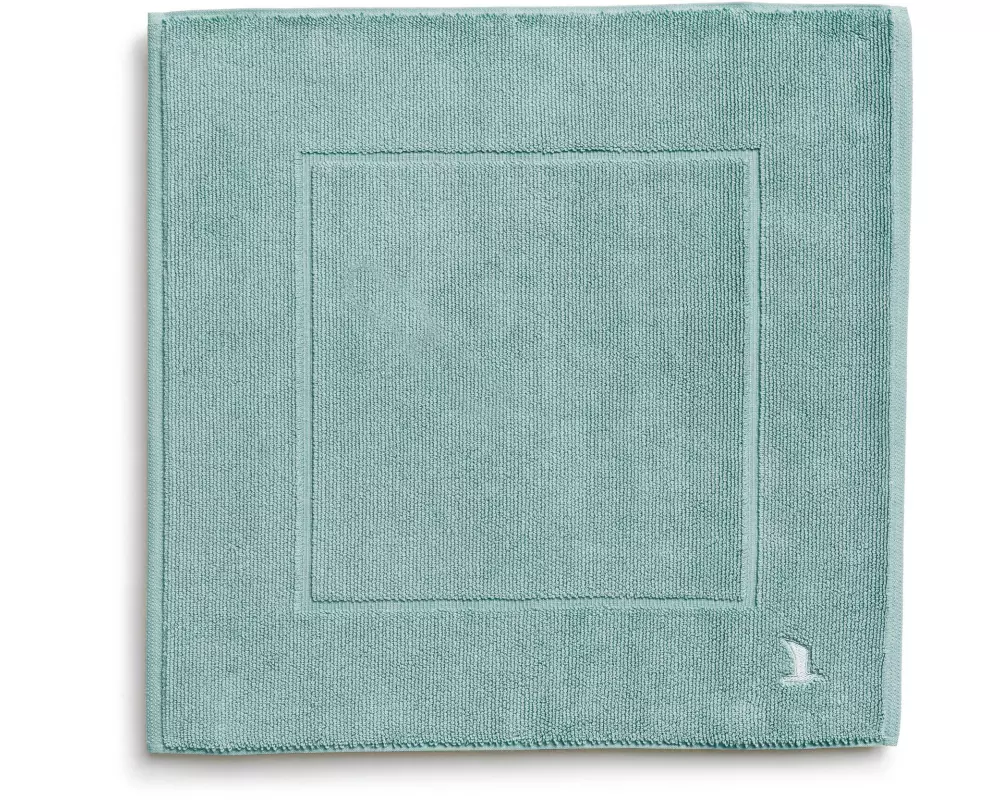 Möve Badteppich Superwuschel 60 x 60 cm, Blasstürkis/Steingrau