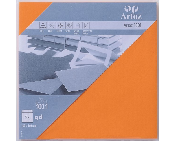 ARTOZ Couverts 1001 160x160mm 107454185 100g, orange 5 Stück