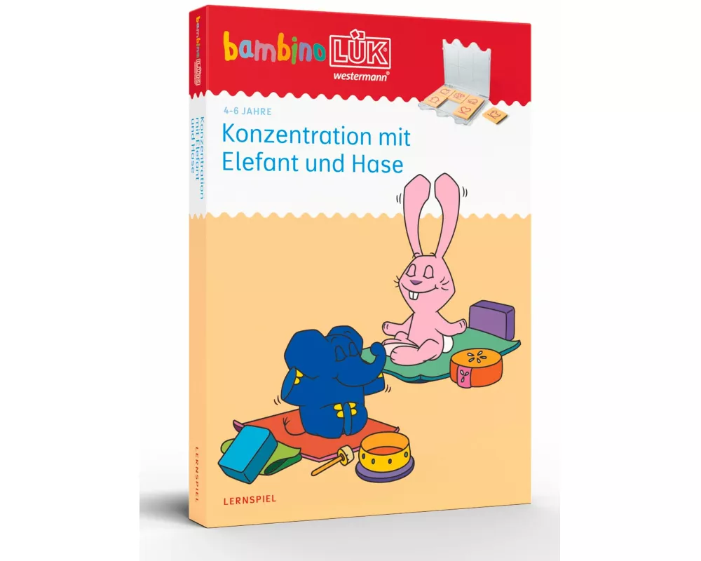 bambinoLÜK-Set. Kindergarten/Vorschule Konzentration mit Elefant und Hase