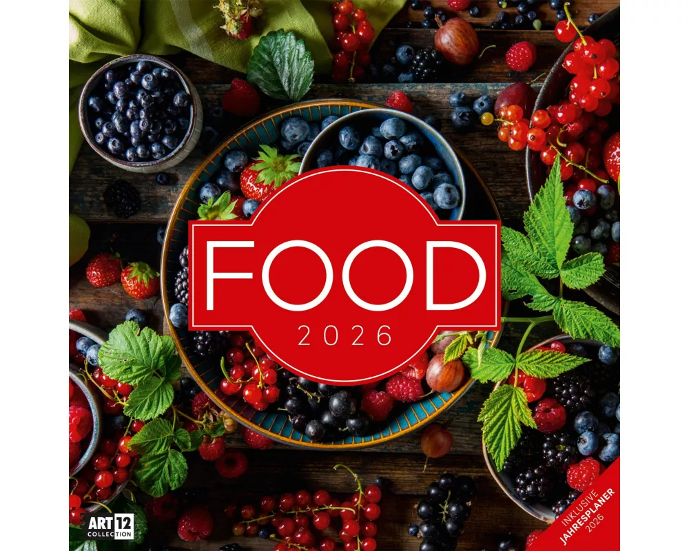 Food Broschürenkalender 2026 - 30x30 - Art12