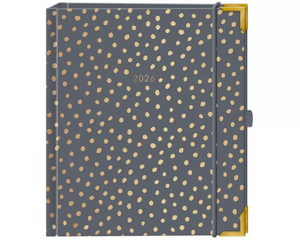 Terminplaner A5 Premium 2026 Dunkelgrau
