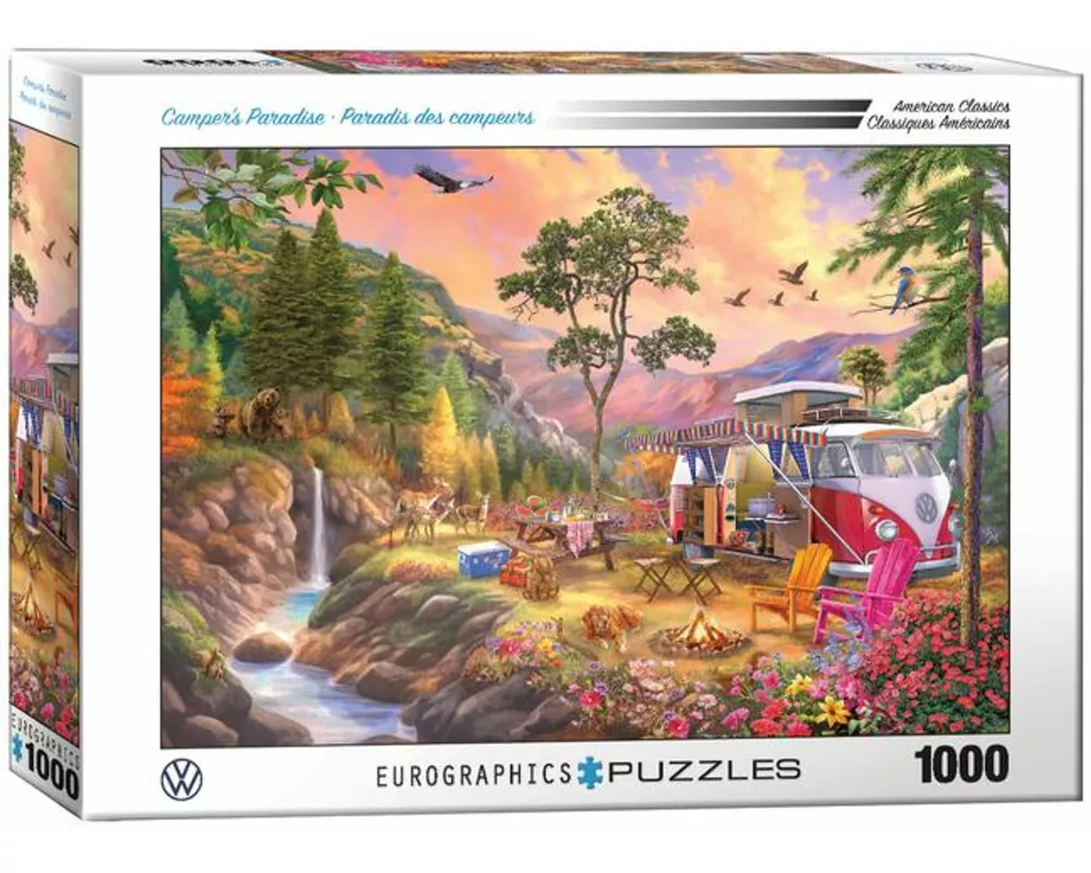 Puzzle 1000 Teile - VW Bus - Camper's Paradise