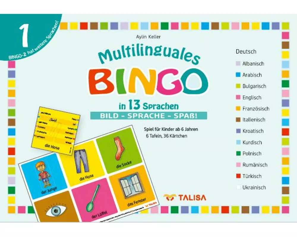 Multilinguales BINGO in 13 Sprachen (Nr.1)