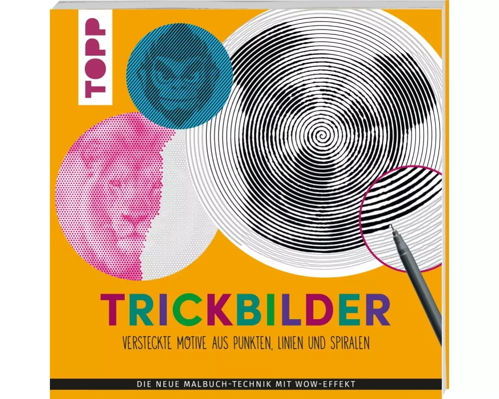 Trickbilder – Versteckte Motive aus Punkten, Linien und Spiralen
