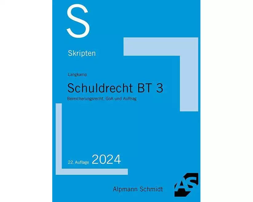 Skript Schuldrecht BT 3