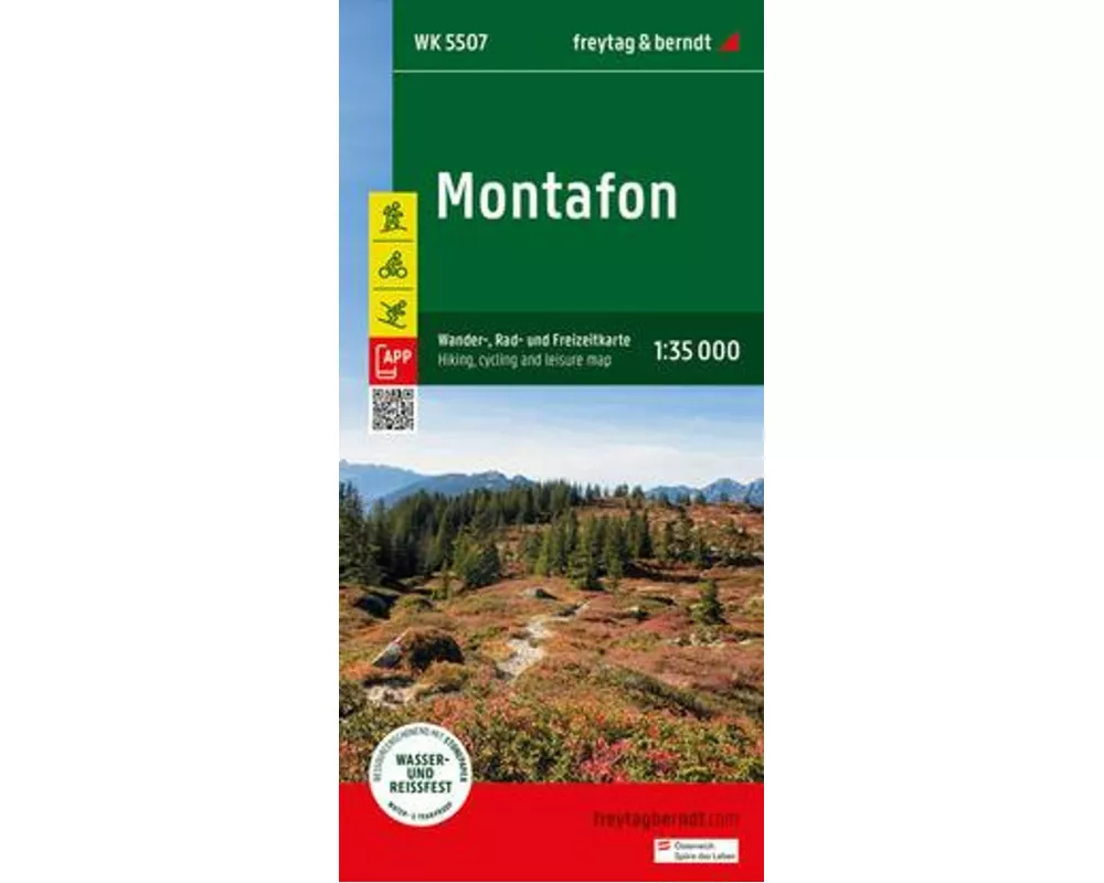 freytag & berndt Wanderkarte WK 5507 Montafon 1:35.000