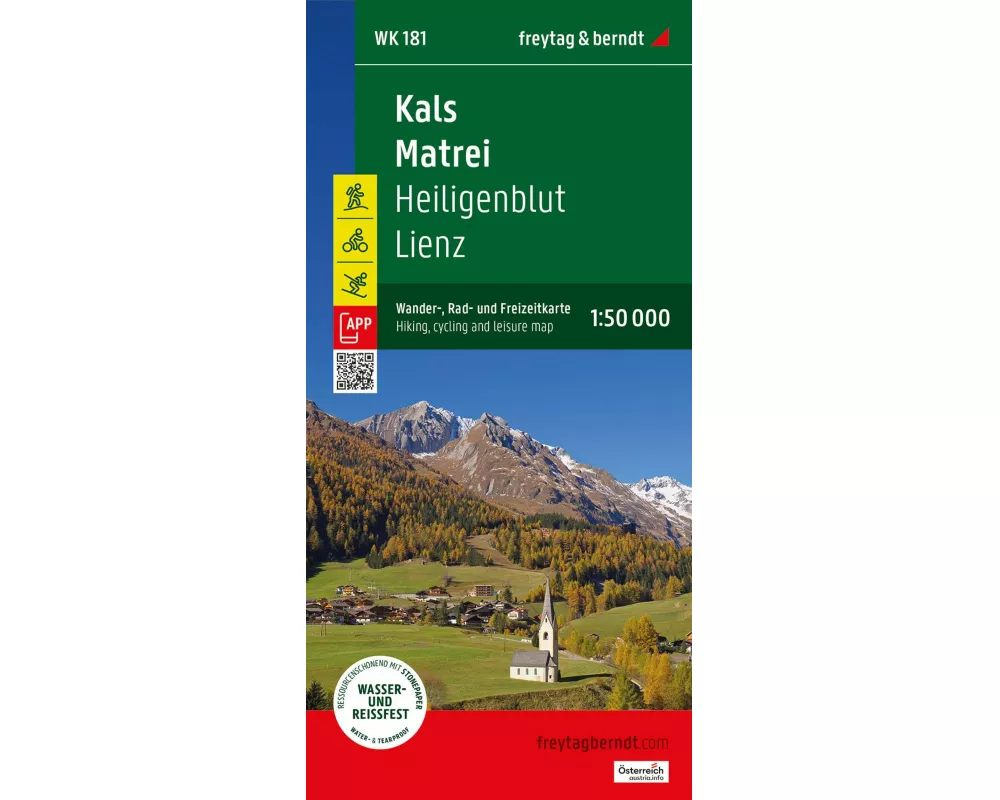 freytag & berndt Wanderkarte WK 181 Kals - Matrei, Heiligenblut - Lienz 1:50.000