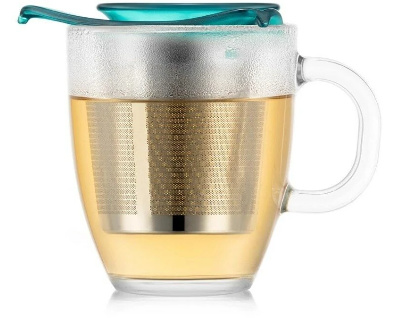 Bodum Teetasse Yo-Yo Set Transparent/Grün, 0.35 l