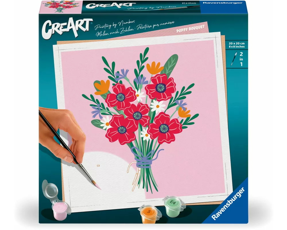 CreArt Adults Trend - Mohnblumenstrauß