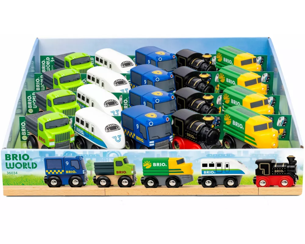 BRIO World - Mini-Züge & -Fahrzeuge in VKK mit VE 20