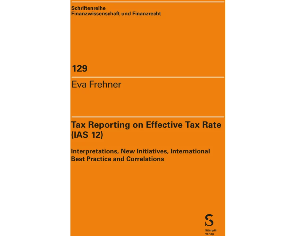 Tax Reporting on Effective Tax Rate (IAS 12)