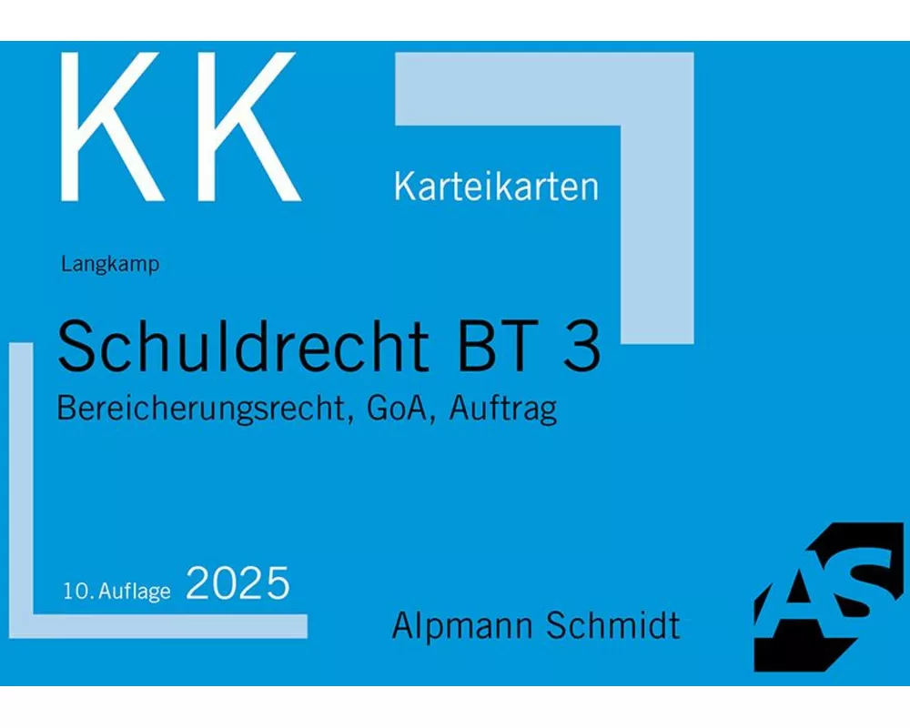 Karteikarten Schuldrecht BT 3