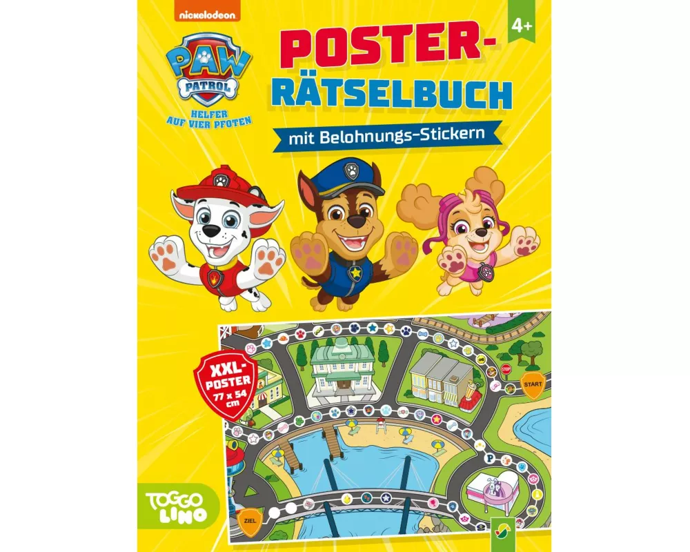PAW Patrol Poster-Rätselbuch mit Belohnungs-Stickern