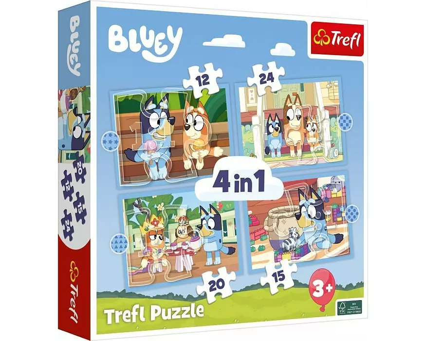 4 in 1 Puzzle - Bluey