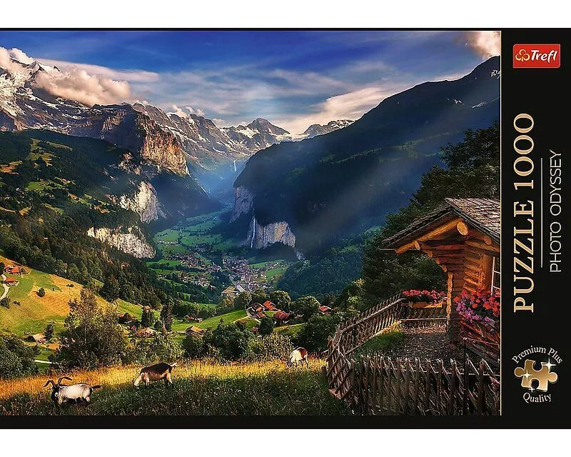 Puzzle Premium Plus 1000 - Lauterbrunnental, Schweiz