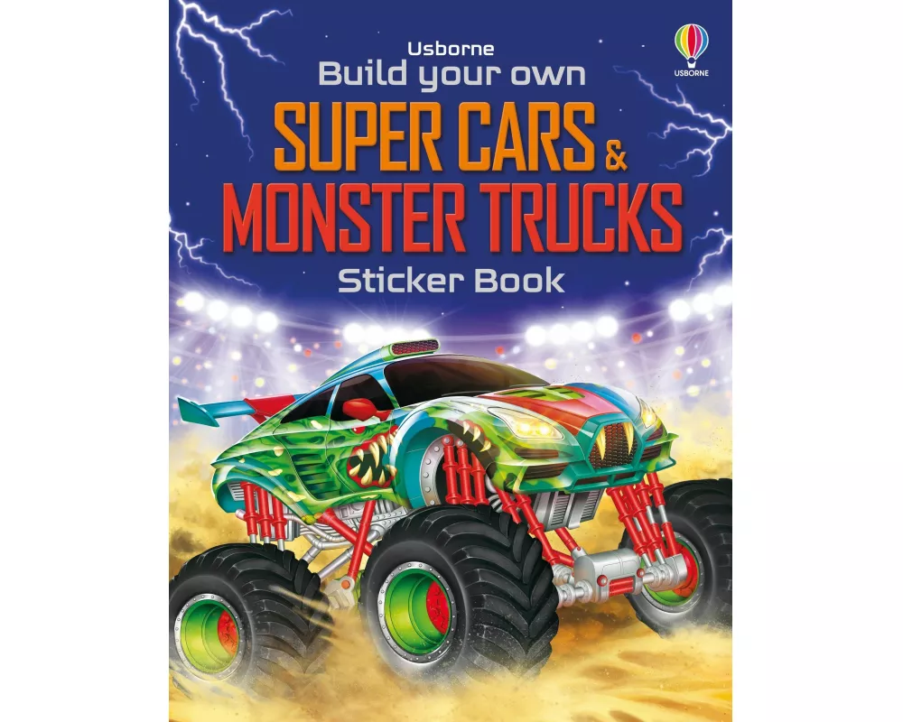 Build Your Own Super Cars and Monster Trucks Sticker Book