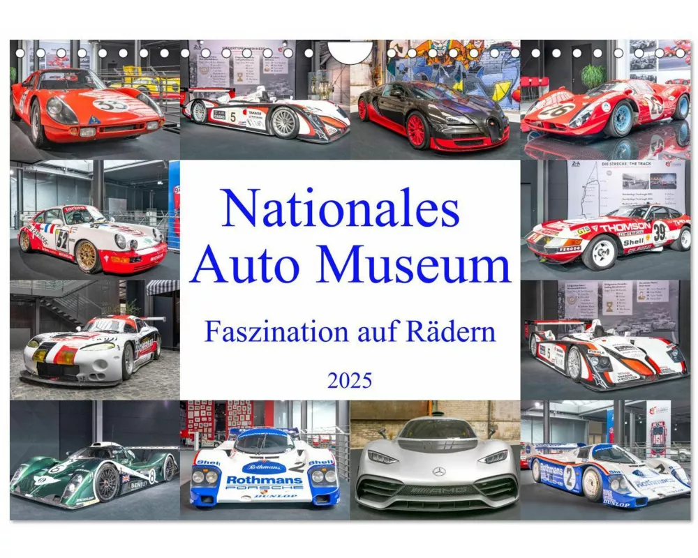 Nationales Auto Museum, Faszination auf Rädern (Wandkalender 2025 DIN A4 quer), CALVENDO Monatskalender