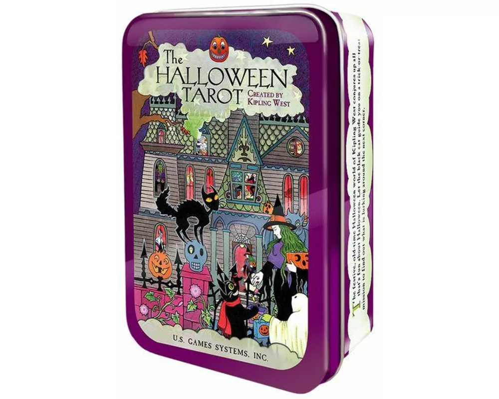 The Halloween Tarot in a Tin