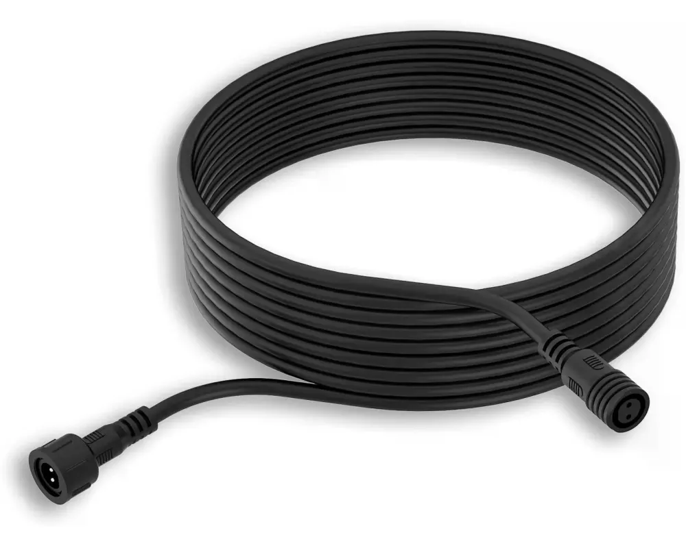 Philips Niedervolt Verlängerungskabel 10 Meter, IP65, schwarz