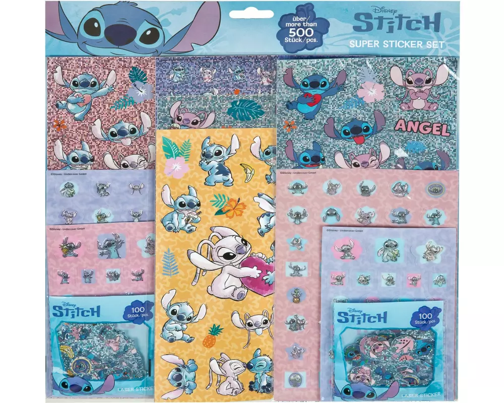 Undercover Motivsticker Lilo & Stitch mit 500 Stickern